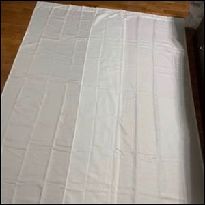 SOLD White curtains price for sets of 2 panels